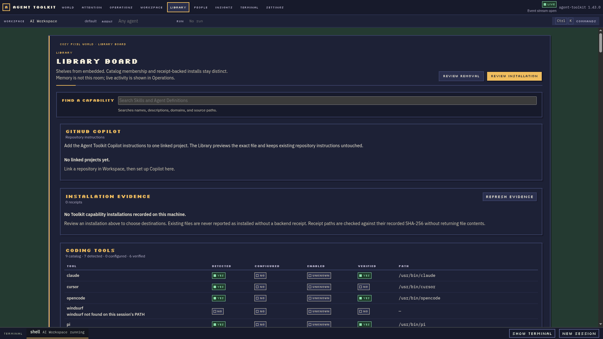 Library of reusable Agent Toolkit capabilities